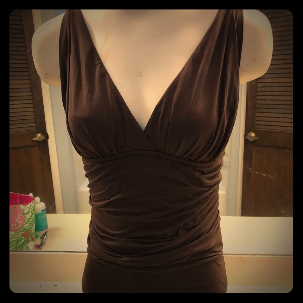 Ana brown bathing suit